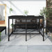 Garden Table Black 159.5x82.5x110 Cm Solid Wood Pine Nxabkk