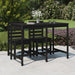 Garden Table Black 159.5x82.5x110 Cm Solid Wood Pine Nxabkk