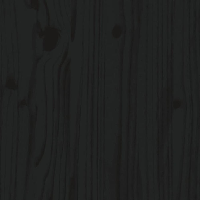 Garden Table Black 159.5x82.5x76 Cm Solid Wood Pine Nxtknb