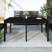 Garden Table Black 159.5x82.5x76 Cm Solid Wood Pine Nxtknb