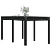 Garden Table Black 159.5x82.5x76 Cm Solid Wood Pine Nxtknb