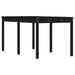 Garden Table Black 159.5x82.5x76 Cm Solid Wood Pine Nxtknb