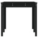Garden Table Black 159.5x82.5x76 Cm Solid Wood Pine Nxtknb