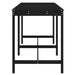 Garden Table Black 203.5x90x110 Cm Solid Wood Pine Nxaobl