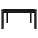 Garden Table Black 82.5x50.5x45 Cm Solid Wood Pine Nxaooi