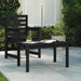 Garden Table Black 82.5x50.5x45 Cm Solid Wood Pine Nxaooi