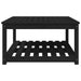 Garden Table Black 82.5x82.5x45 Cm Solid Wood Pine Nxaoap