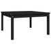 Garden Table Black 82.5x82.5x45 Cm Solid Wood Pine Nxaoxa