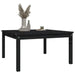 Garden Table Black 82.5x82.5x45 Cm Solid Wood Pine Nxaoxa