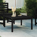 Garden Table Black 82.5x82.5x45 Cm Solid Wood Pine Nxaoxa