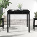 Garden Table Black 82.5x82.5x76 Cm Solid Wood Pine Nxtkll