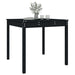 Garden Table Black 82.5x82.5x76 Cm Solid Wood Pine Nxtkll