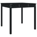 Garden Table Black 82.5x82.5x76 Cm Solid Wood Pine Nxtkll