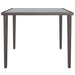 Garden Table Grey 48x48x37 Cm Steel Tlaoxp