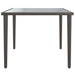 Garden Table Grey 48x48x37 Cm Steel Tlaoxp