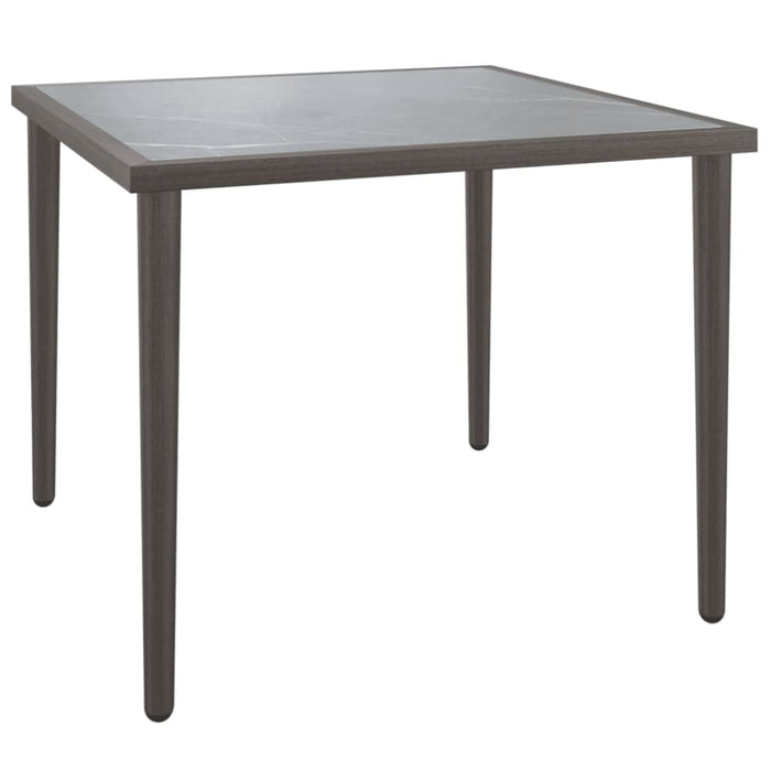 Garden Table Grey 48x48x37 Cm Steel Tlaoxp