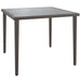 Garden Table Grey 48x48x37 Cm Steel Tlaoxp