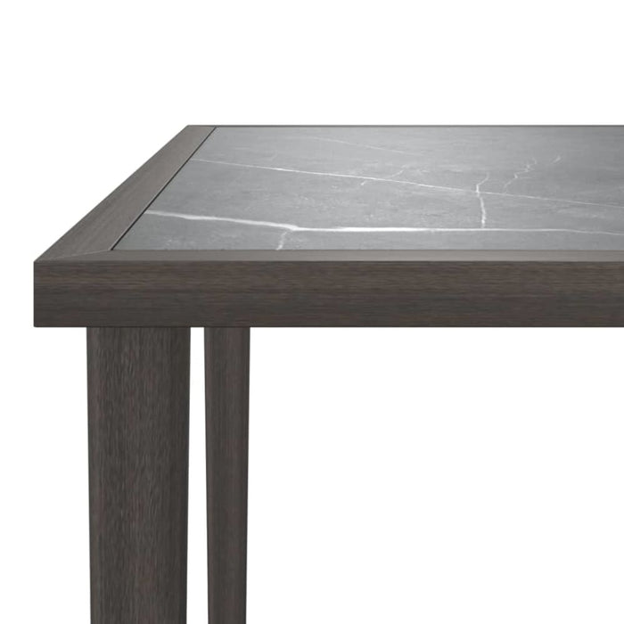Garden Table Grey 48x48x37 Cm Steel Tlaoxp