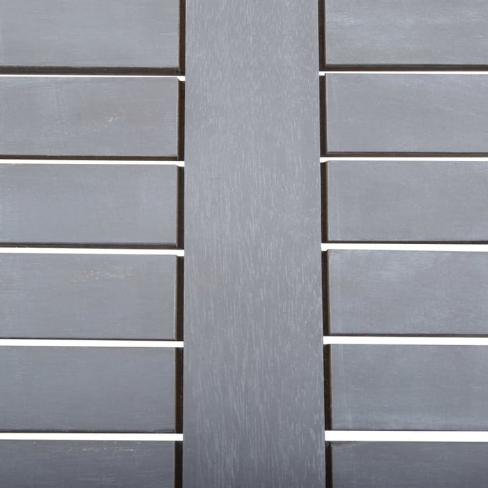 Garden Table Grey 80x80x74 Cm Solid Acacia Wood Altxa