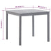 Garden Table Grey 80x80x74 Cm Solid Acacia Wood Altxa