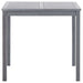 Garden Table Grey 80x80x74 Cm Solid Acacia Wood Altxa