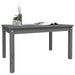 Garden Table Grey 82.5x50.5x45 Cm Solid Wood Pine Nxaoop