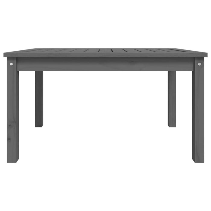 Garden Table Grey 82.5x50.5x45 Cm Solid Wood Pine Nxaoop