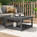 Garden Table Grey 82.5x82.5x45 Cm Solid Wood Pine Nxaoat