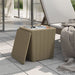 Garden Table with Removable Lid Light Brown Polypropylene