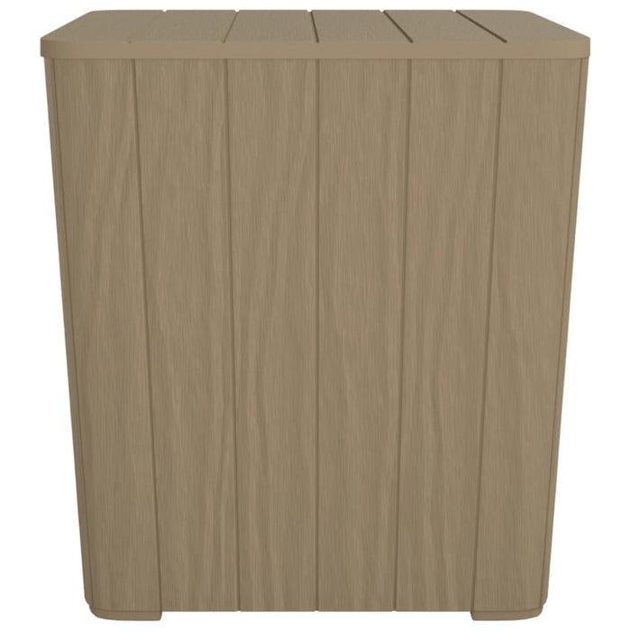 Garden Table with Removable Lid Light Brown Polypropylene