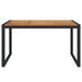 Garden Table With U-shaped Legs 140x80x75 Cm Solid Wood