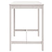 Garden Table White 121x82.5x110 Cm Solid Wood Pine Nxabnk
