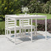 Garden Table White 159.5x82.5x110 Cm Solid Wood Pine Nxabkl