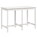 Garden Table White 159.5x82.5x110 Cm Solid Wood Pine Nxabkl