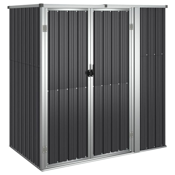 Garden Tool Shed Anthracite 161x89x161 Cm Galvanised Steel