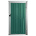 Garden Tool Shed Green 88x89x161 Cm Galvanised Steel Tolxbp