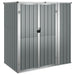 Garden Tool Shed Grey 161x89x161 Cm Galvanised Steel Tolxob