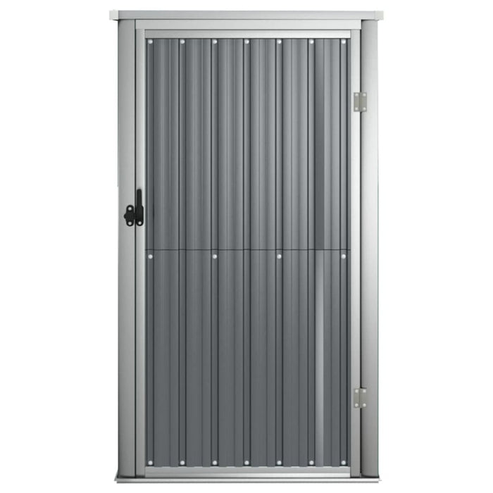 Garden Tool Shed Grey 88x89x161 Cm Galvanised Steel Tolxbl