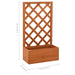 Garden Trellis Planter Orange 50x25x90 Cm Solid Firwood