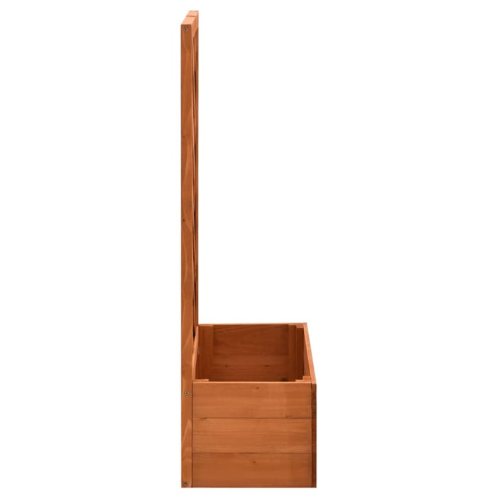Garden Trellis Planter Orange 50x25x90 Cm Solid Firwood