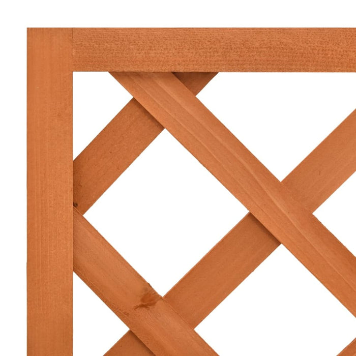 Garden Trellis Planter Orange 50x25x90 Cm Solid Firwood