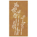 Garden Wall Decoration 105x55 Cm Corten Steel Bamboo Design