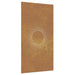 Garden Wall Decoration 105x55 Cm Corten Steel Sun Design