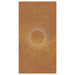 Garden Wall Decoration 105x55 Cm Corten Steel Sun Design