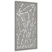 Garden Wall Decoration 105x55 Cm Corten Steel Leaf Design