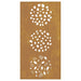 Garden Wall Decoration 105x55 Cm Corten Steel Leaf Design