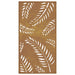 Garden Wall Decoration 105x55 Cm Corten Steel Leaf Design