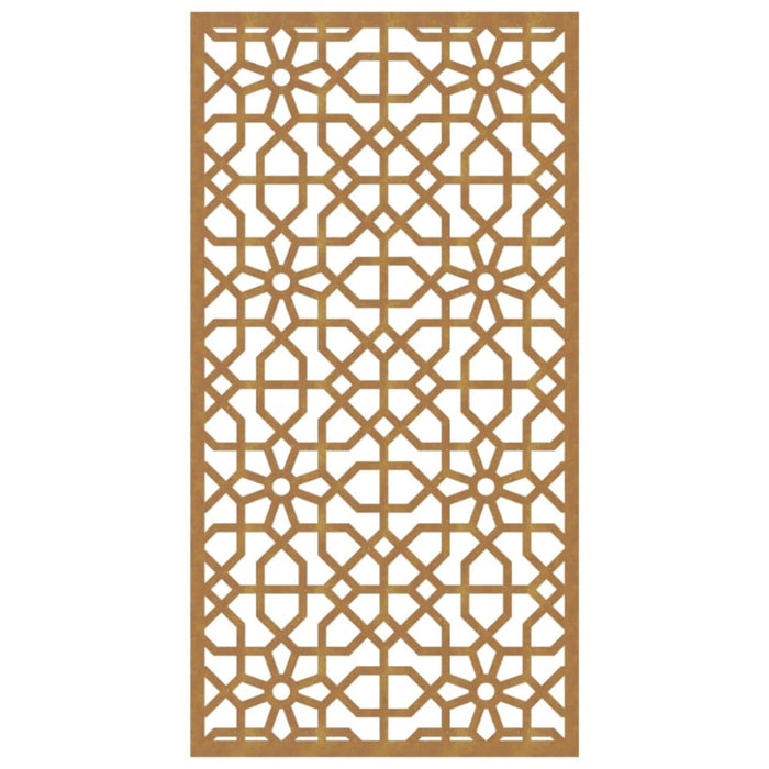 Garden Wall Decoration 105x55 Cm Corten Steel Moorish