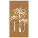 Garden Wall Decoration 105x55 Cm Corten Steel Palm Tree