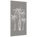 Garden Wall Decoration 105x55 Cm Corten Steel Palm Tree